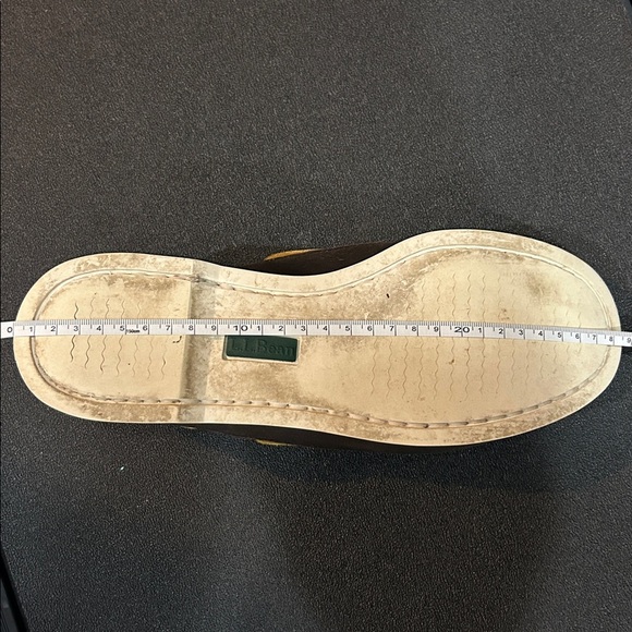 L.L. Bean Men's Brown Boat Shoes Leather Sail Dock Size 10 Outdoor Lake Water - Picture 14 of 15